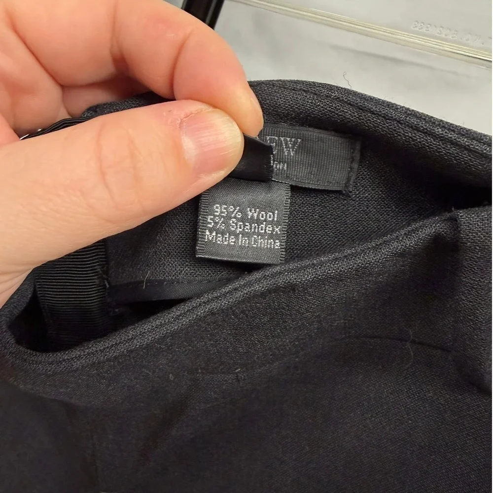J. Crew Collection Women's Grey Wool Blend Ankle Zip Business Pants Sz 8